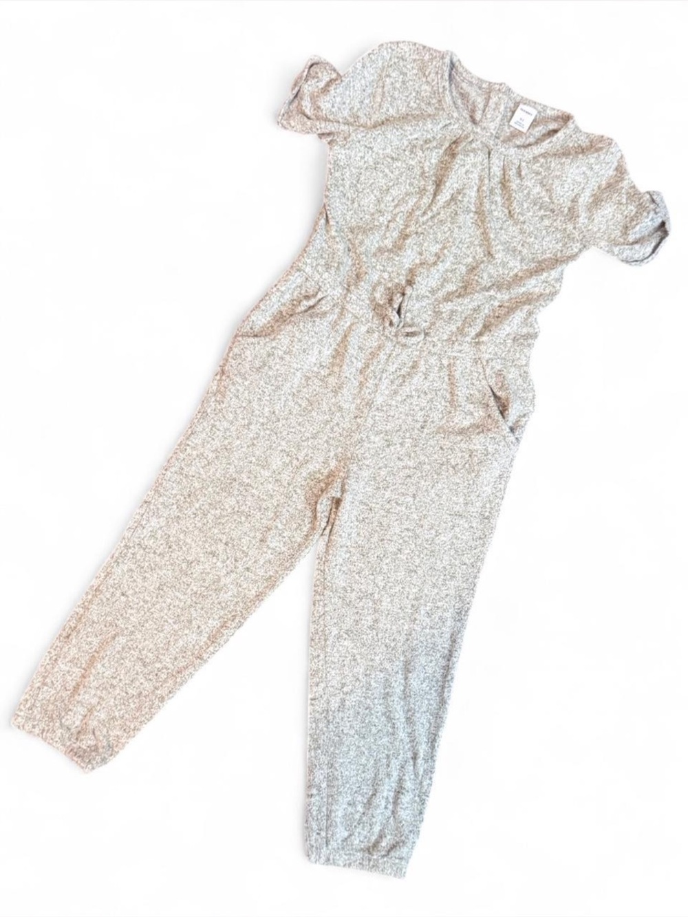 Old Navy Girls 5T Heathered Gray Short Sleeve Jumpsuit